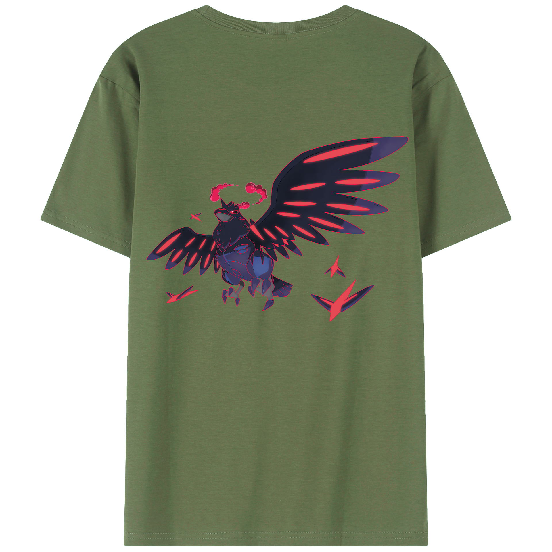 （画像用） ポケットモンスター Pokémon 綿100％ メンズ半袖Tシャツ（バックプリント） 通気性